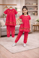 Short Sleeve & Long Pant Set